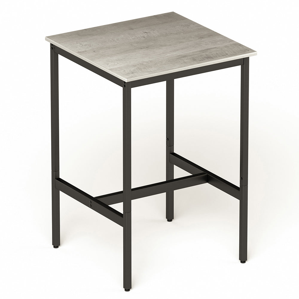 Industrial Style Square Bar Table with 2 Bar Chairs_2