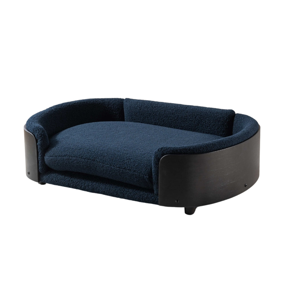 Style Dog Bed Solid Wood Legs, Bent Back, Cashmere Cushion Small_6