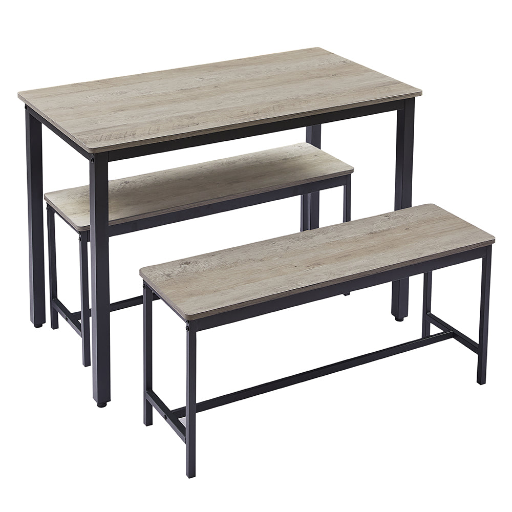 Kitchen Industrial Dinning Table Counter with Chairs_1