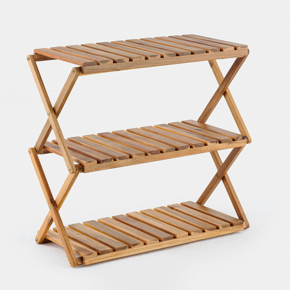 Acacia 3-Tier Foldable Wooden Stand Natural_5
