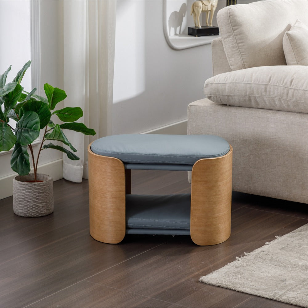 Pet Sofa Wood Leg Bent Back Scratch-Resistant Medium Dark Grey_4