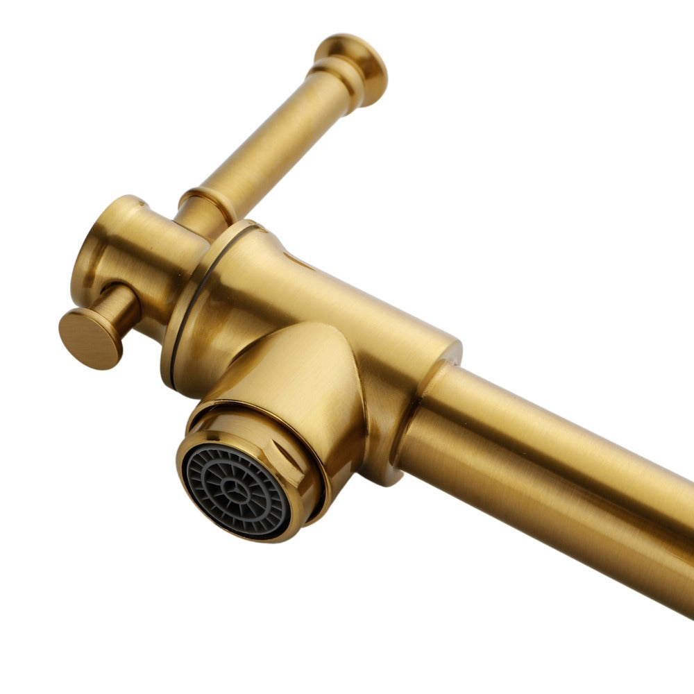 Pot Filler Faucet Wall Mount Pot Filler Faucet - Gold_3