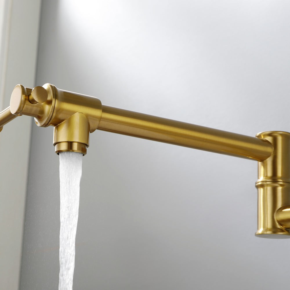 Pot Filler Faucet Wall Mount Pot Filler Faucet - Gold_6