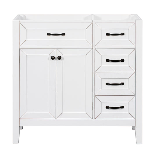 Bathroom Vanity Base without Sink - White_0