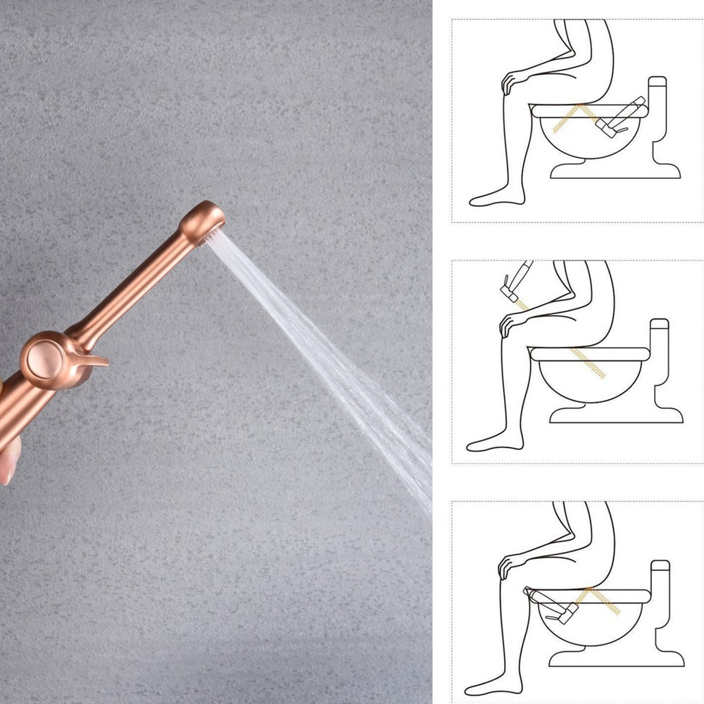 Handheld Bidet Sprayer for Toilet- Rose Gold_5