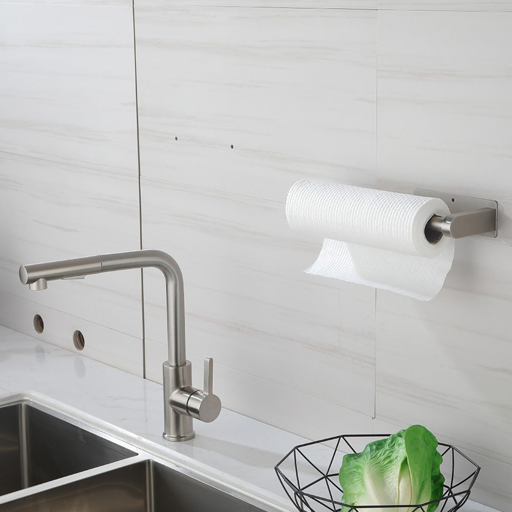 Paper Towel Holder Set 12-Inch 2 Pack Versatile Under Cabinet Mounting - Brushed Nickel_3
