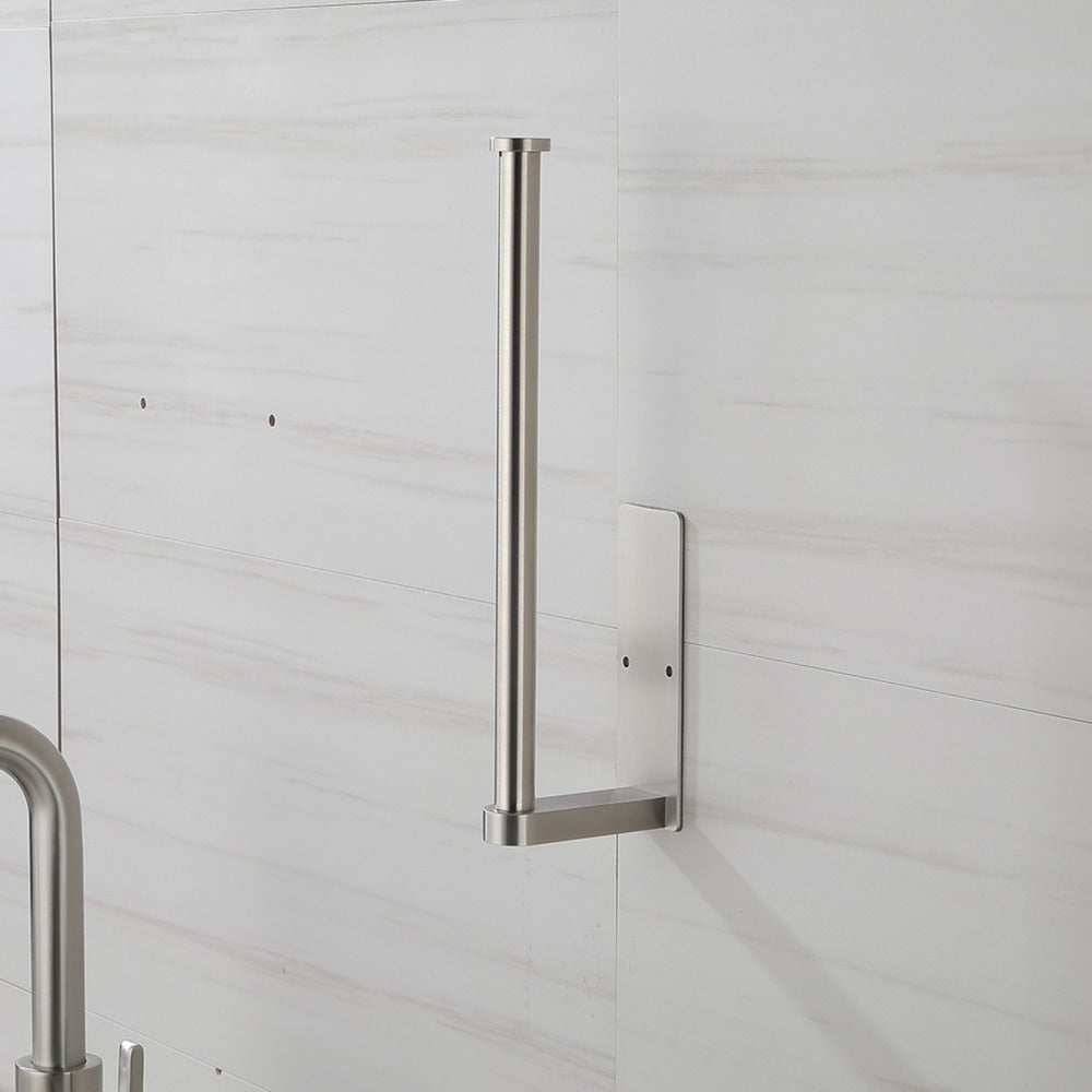 Paper Towel Holder Set 12-Inch 2 Pack Versatile Under Cabinet Mounting - Brushed Nickel_8