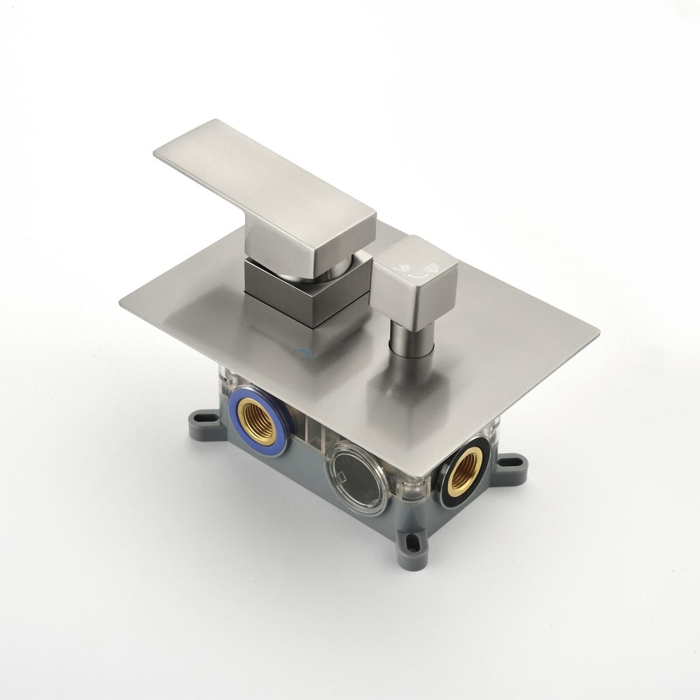 Solid Brass 2-Way Outlet Shower Diverter Valve Kit_6