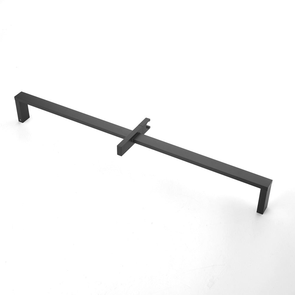 Wall Mounted Waterfall Rain Shower System With 3 Body Sprays & Handheld Shower - Black_2