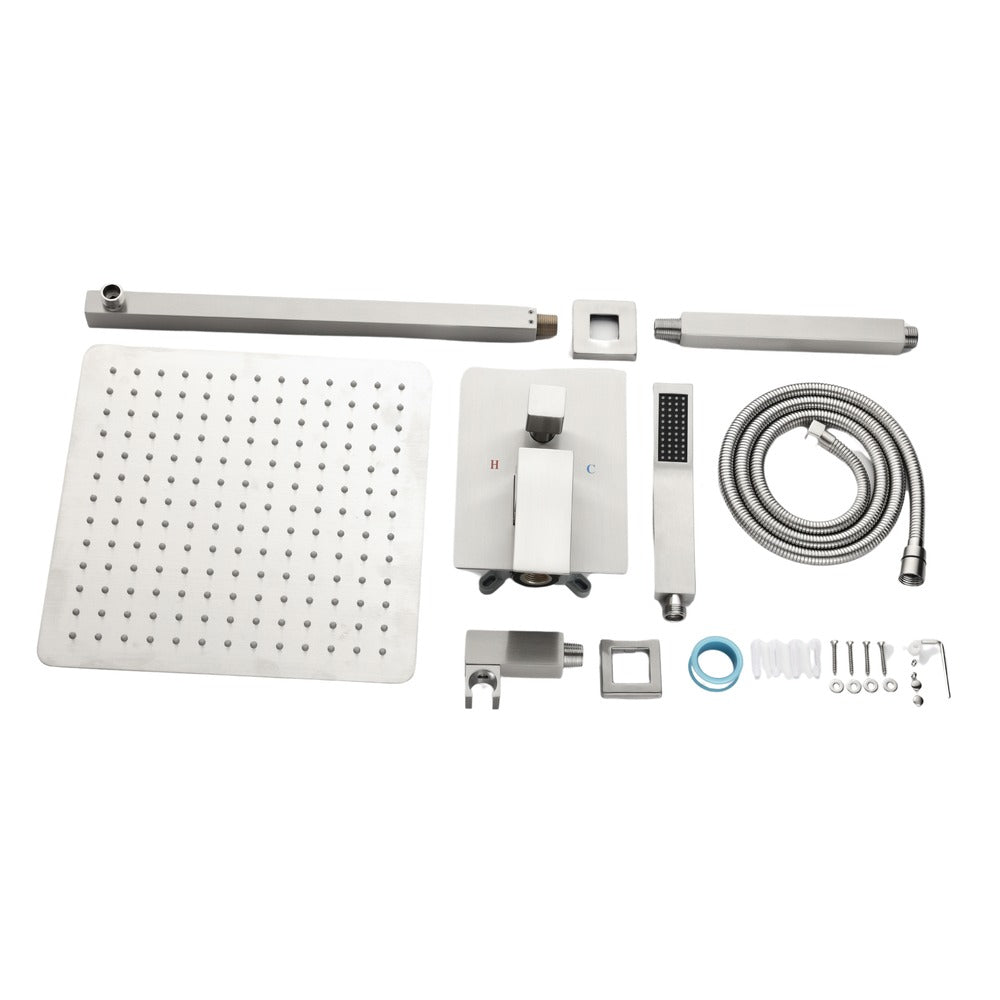 12" Rain Shower Head Systems Wall Mounted Shower_2
