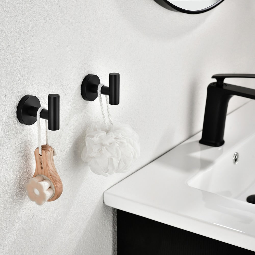 6-Piece Stainless Steel Towel Rack Set Wall Mount_6