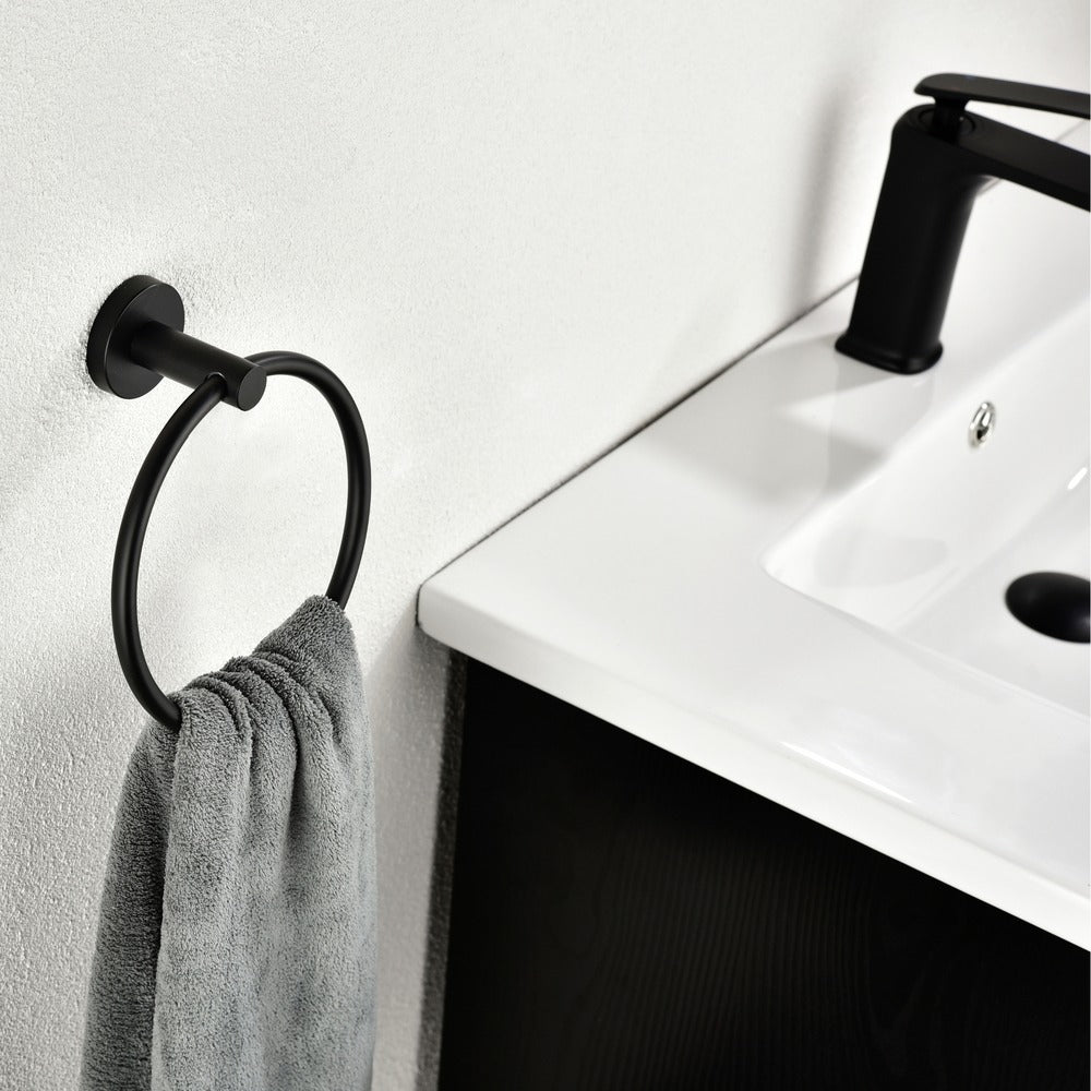 6-Piece Stainless Steel Towel Rack Set Wall Mount_7