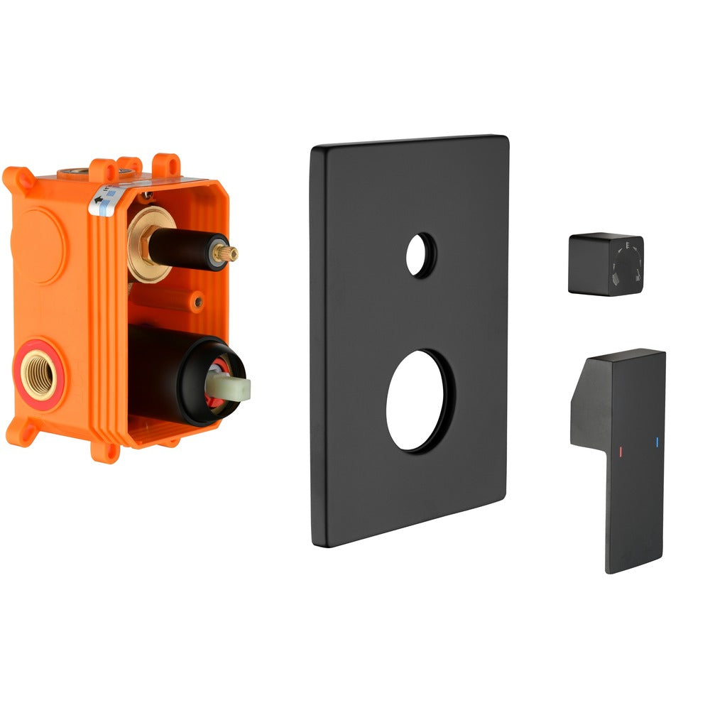Solid Brass 3-Way Shower Diverter Valve Mixer Rough-In Kit_4