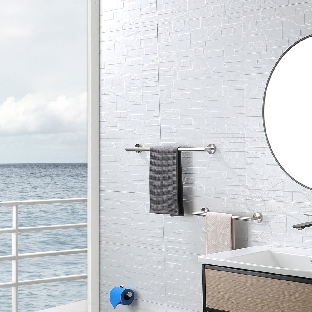 6-Piece Stainless Steel Towel Rack Set Wall Mount_1