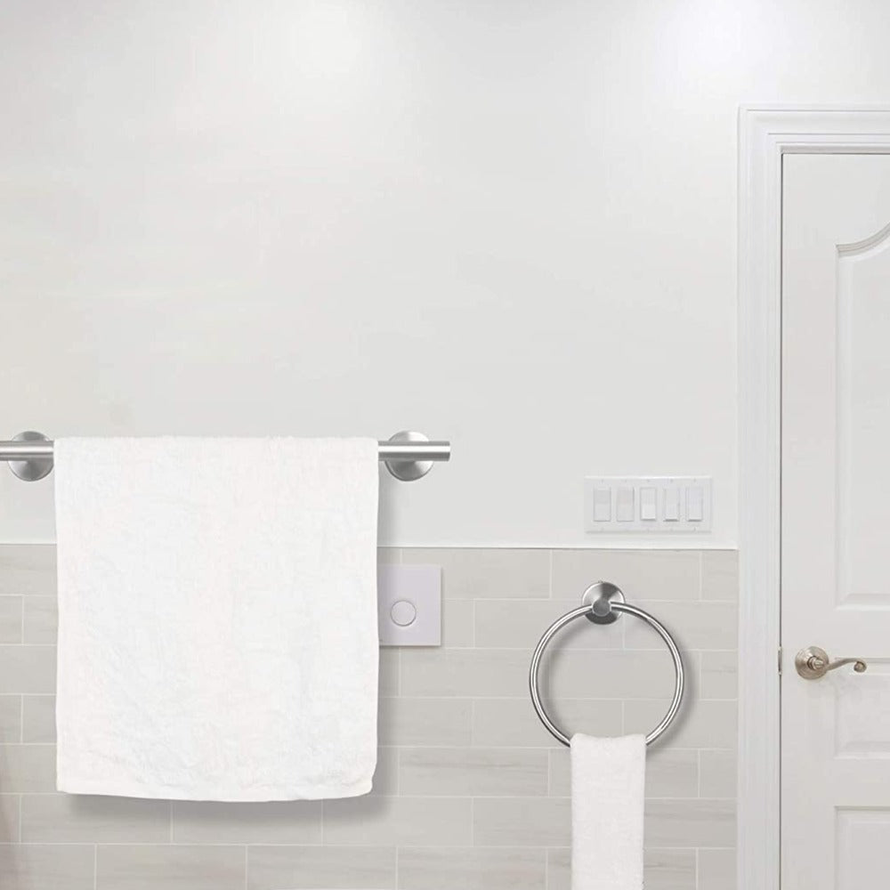 6-Piece Stainless Steel Towel Rack Set Wall Mount_3