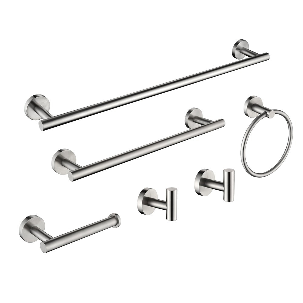 6-Piece Stainless Steel Towel Rack Set On-Site Wall Mount_0