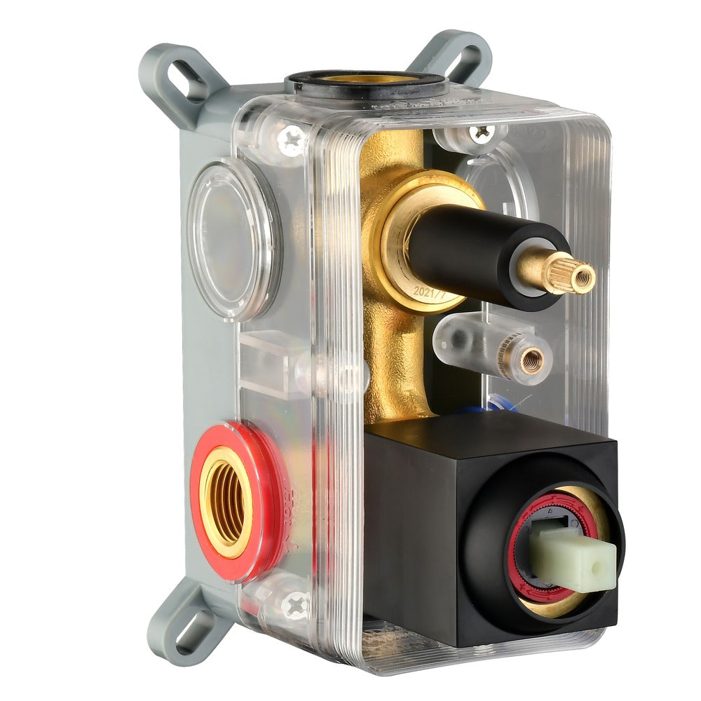 Solid Brass 2-Way Shower Diverter Valve Mixer Rough-In Kit_4