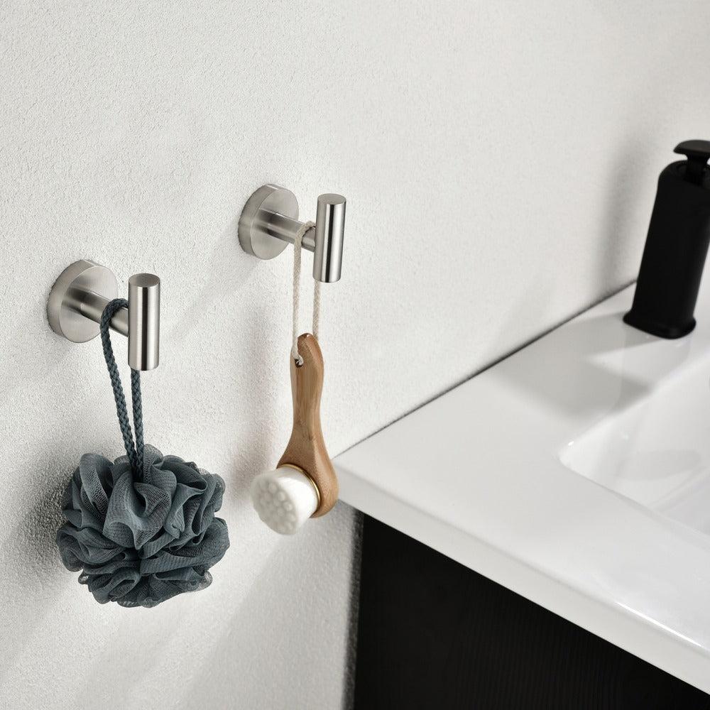 6 Piece Stainless Steel Bathroom Towel Rack Set Wall Mount_5