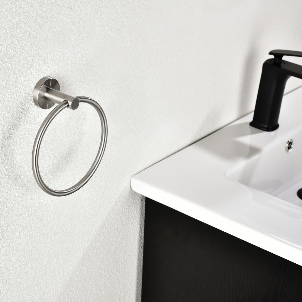 6 Piece Stainless Steel Bathroom Towel Rack Set Wall Mount_7