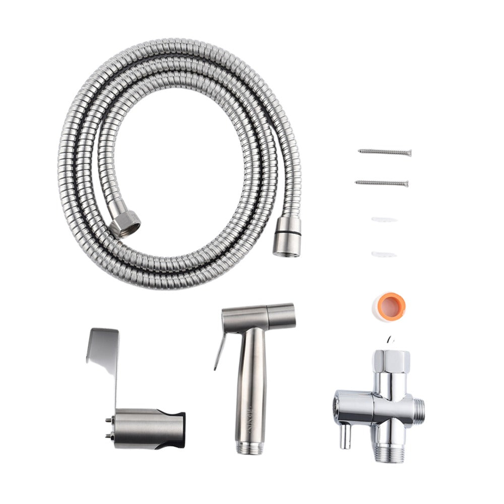 Bidet Sprayer for Toilet Handheld Cloth Diaper Sprayer - Silver_1