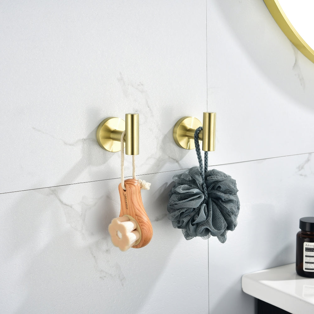 6-Piece Brushed Gold Bathroom Hardware Set_4