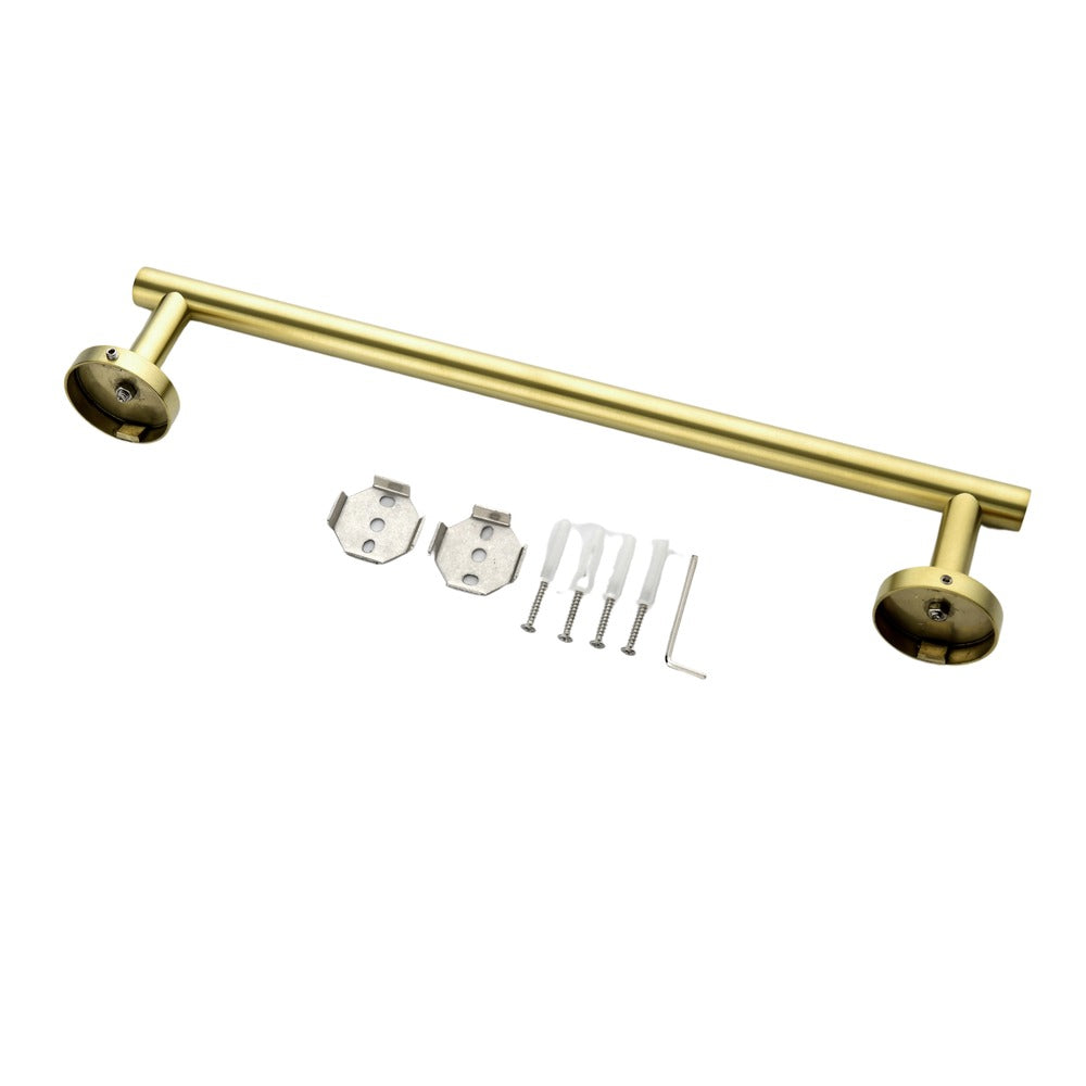 6-Piece Brushed Gold Bathroom Hardware Set Wall-Mounted SUS304_2