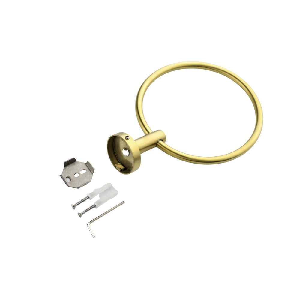 6-Piece Brushed Gold Bathroom Hardware Set Wall-Mounted SUS304_1