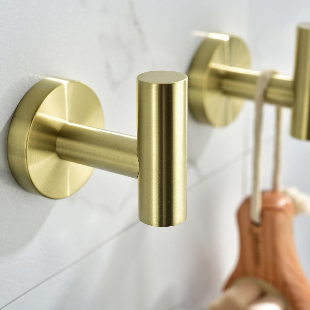 6-Piece Brushed Gold Bathroom Hardware Set Wall-Mounted SUS304_9