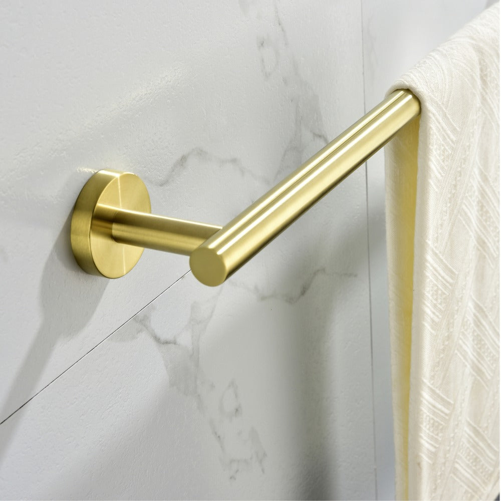 6-Piece Brushed Gold Bathroom Hardware Set Wall-Mounted SUS304_8
