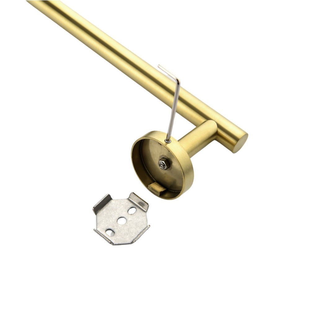 6-Piece Brushed Gold Bathroom Hardware Set Wall-Mounted SUS304_5