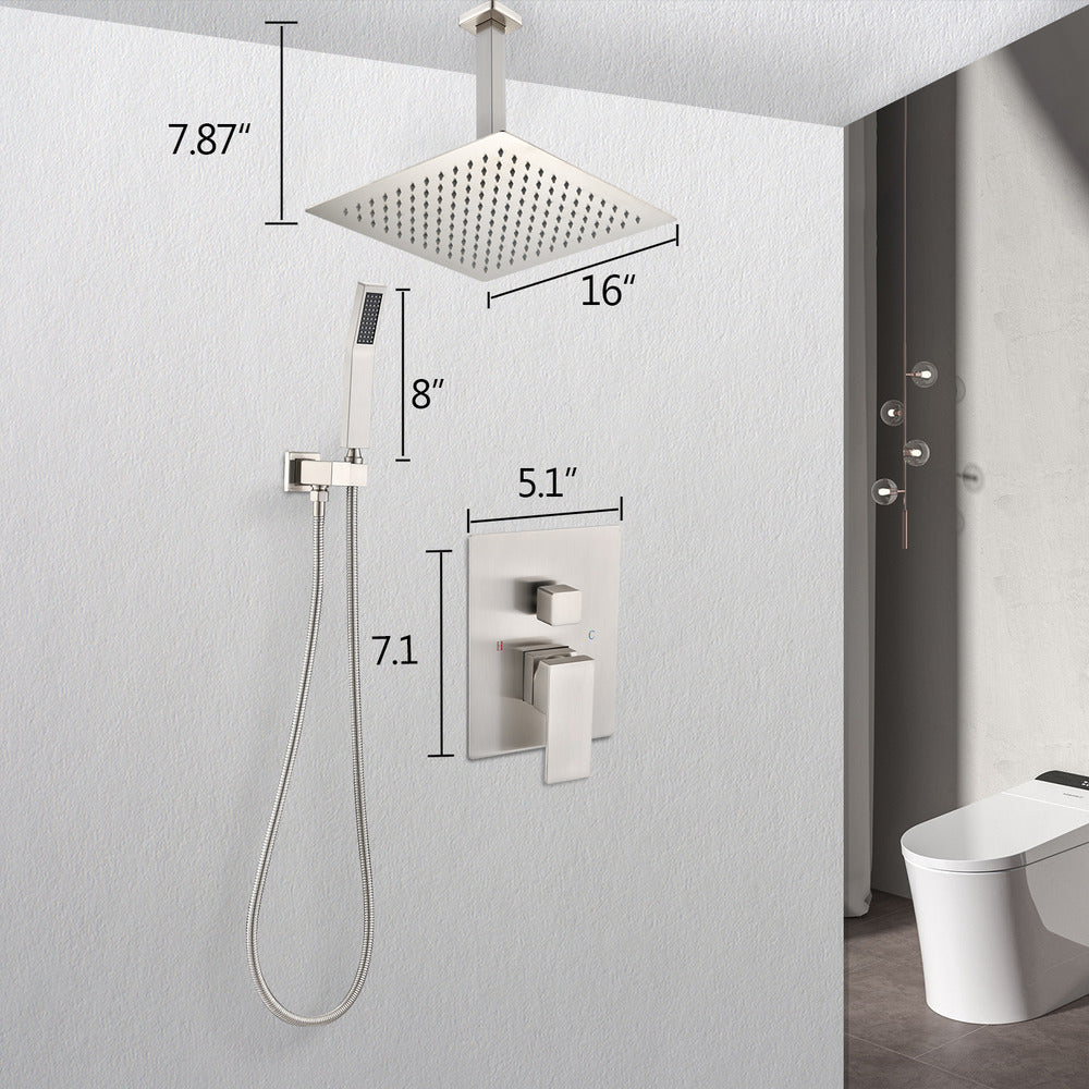 Ceiling-Mounted Shower System Combo Set Shower Head_3