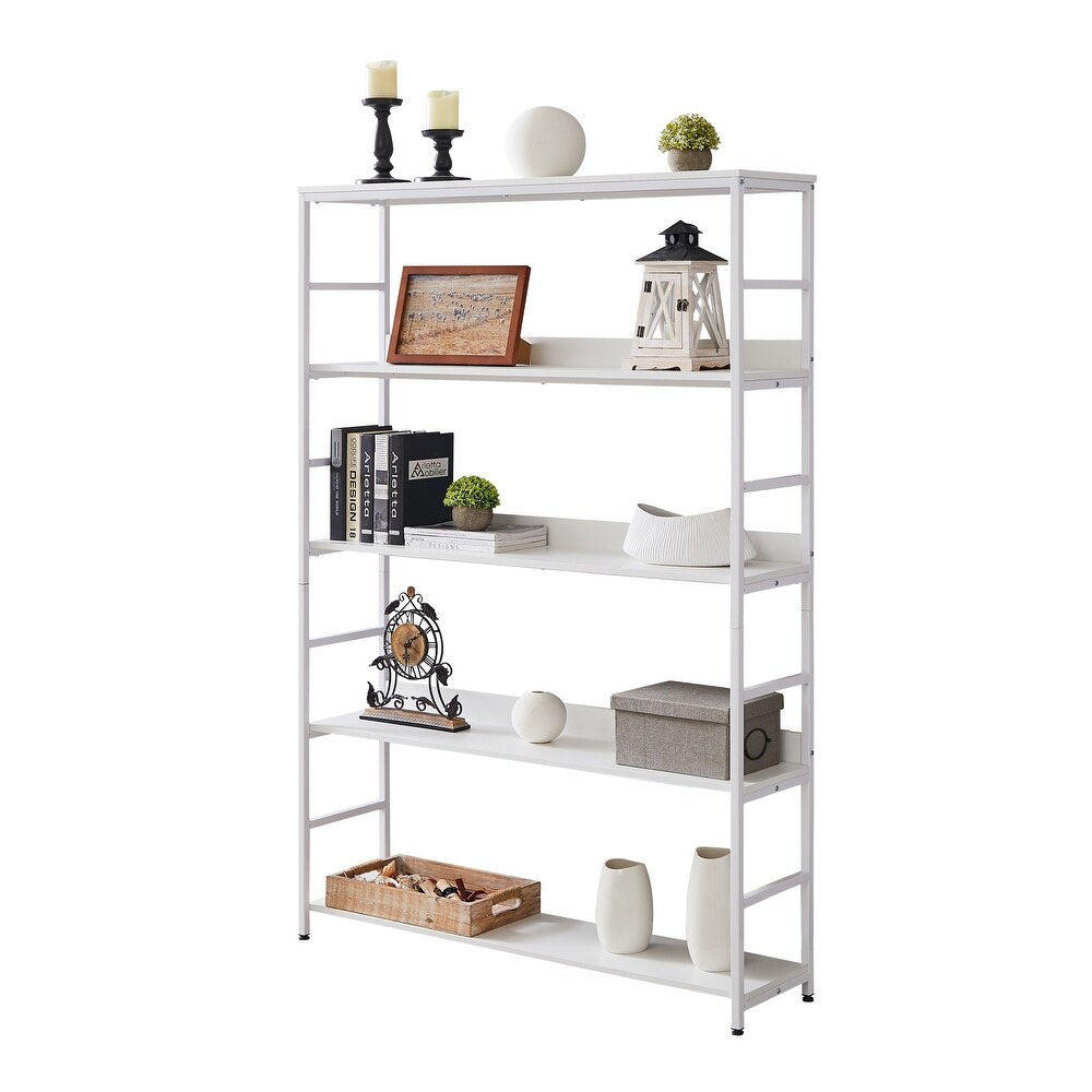5-Tier Bookcase with Metal Frame_4