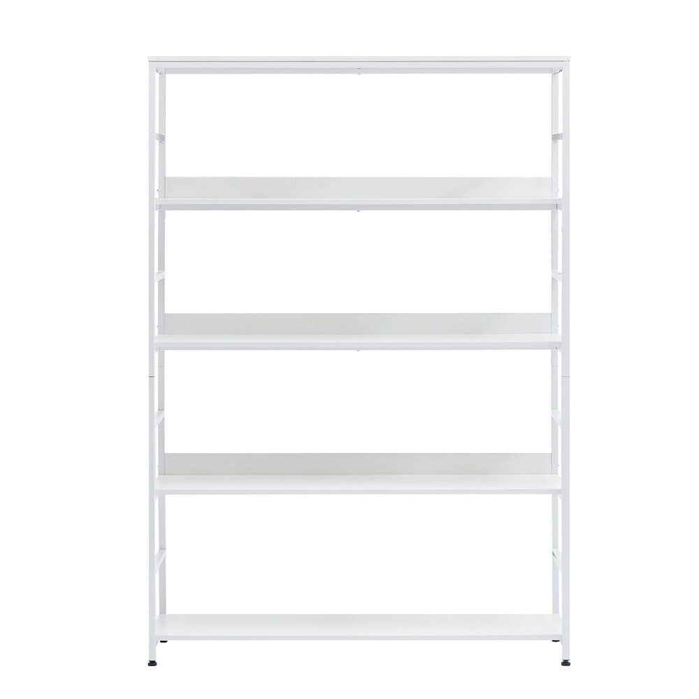 5-Tier Bookcase with Metal Frame_1