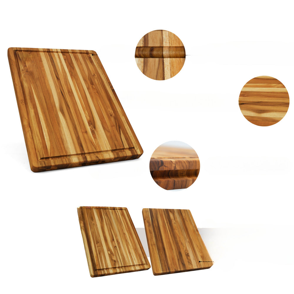 Teak Reversible Chopping Board Small_1