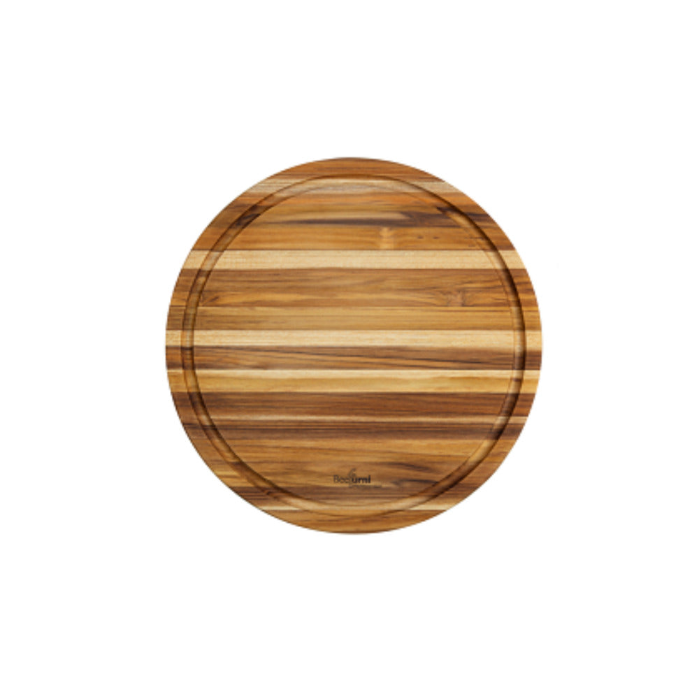 Round Teak Cutting Board Set - 15.75 Inch, Pack of 5 Pieces_4
