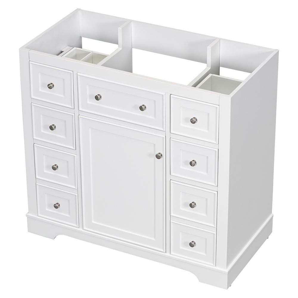 36 Inch Bathroom Vanity Base - White_4