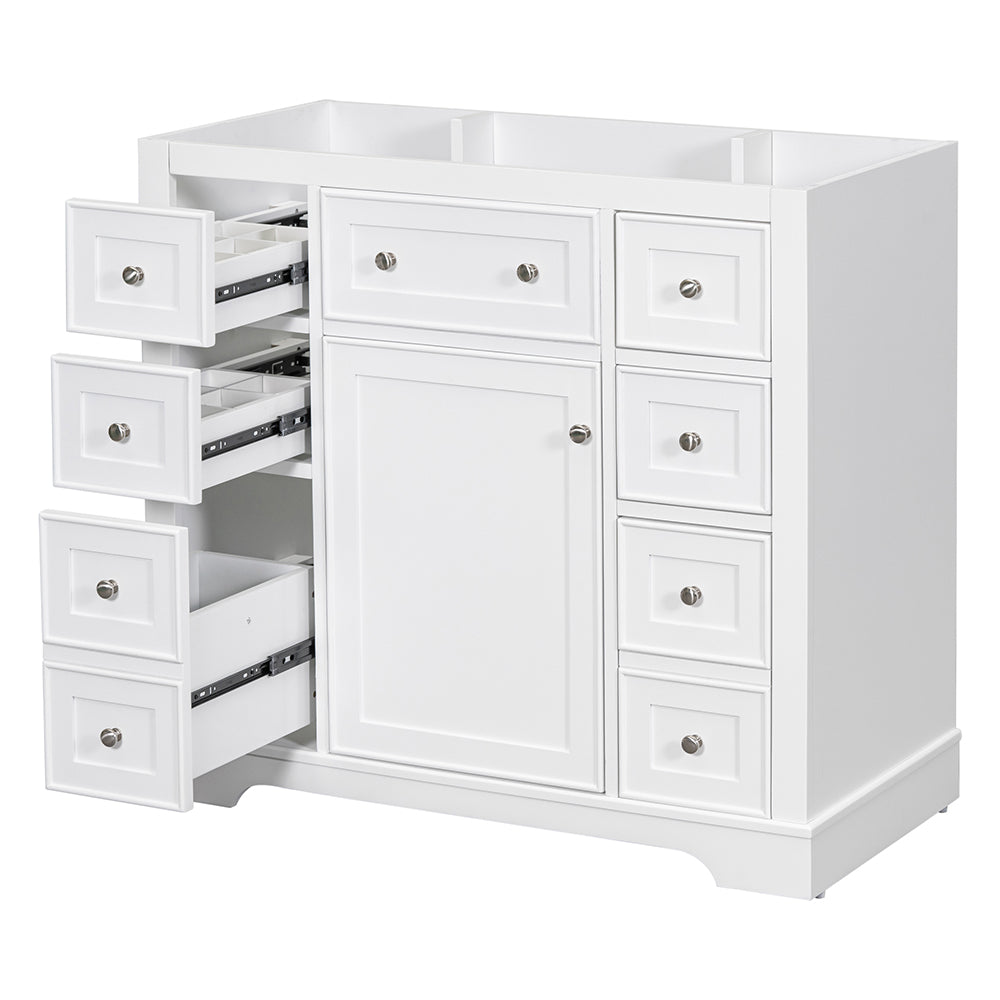 36 Inch Bathroom Vanity Base - White_1