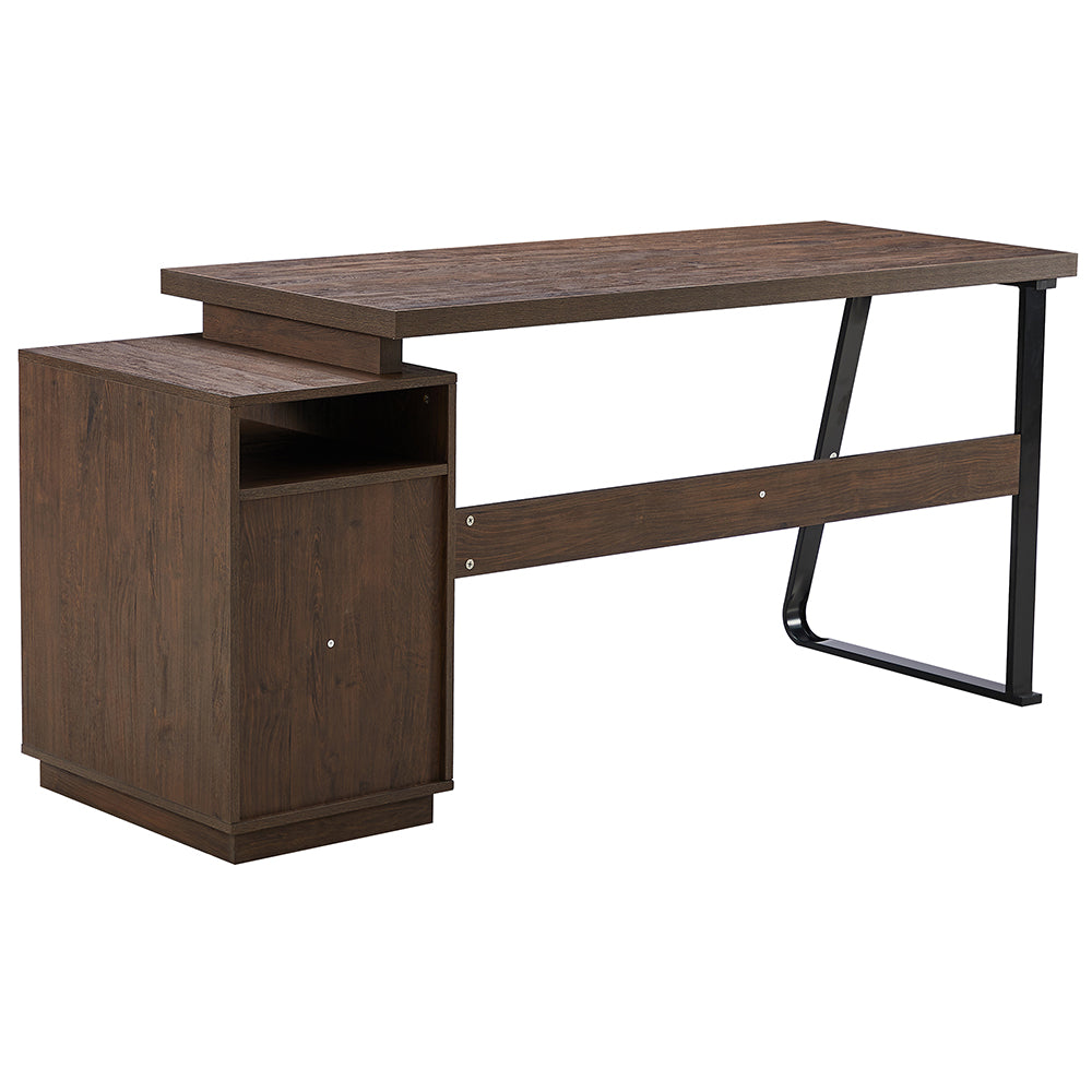 65 Inch Home Office Desk with Drawers & Hanging File Storage_4