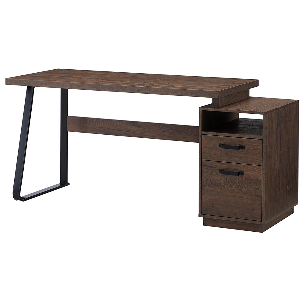65 Inch Home Office Desk with Drawers & Hanging File Storage_3