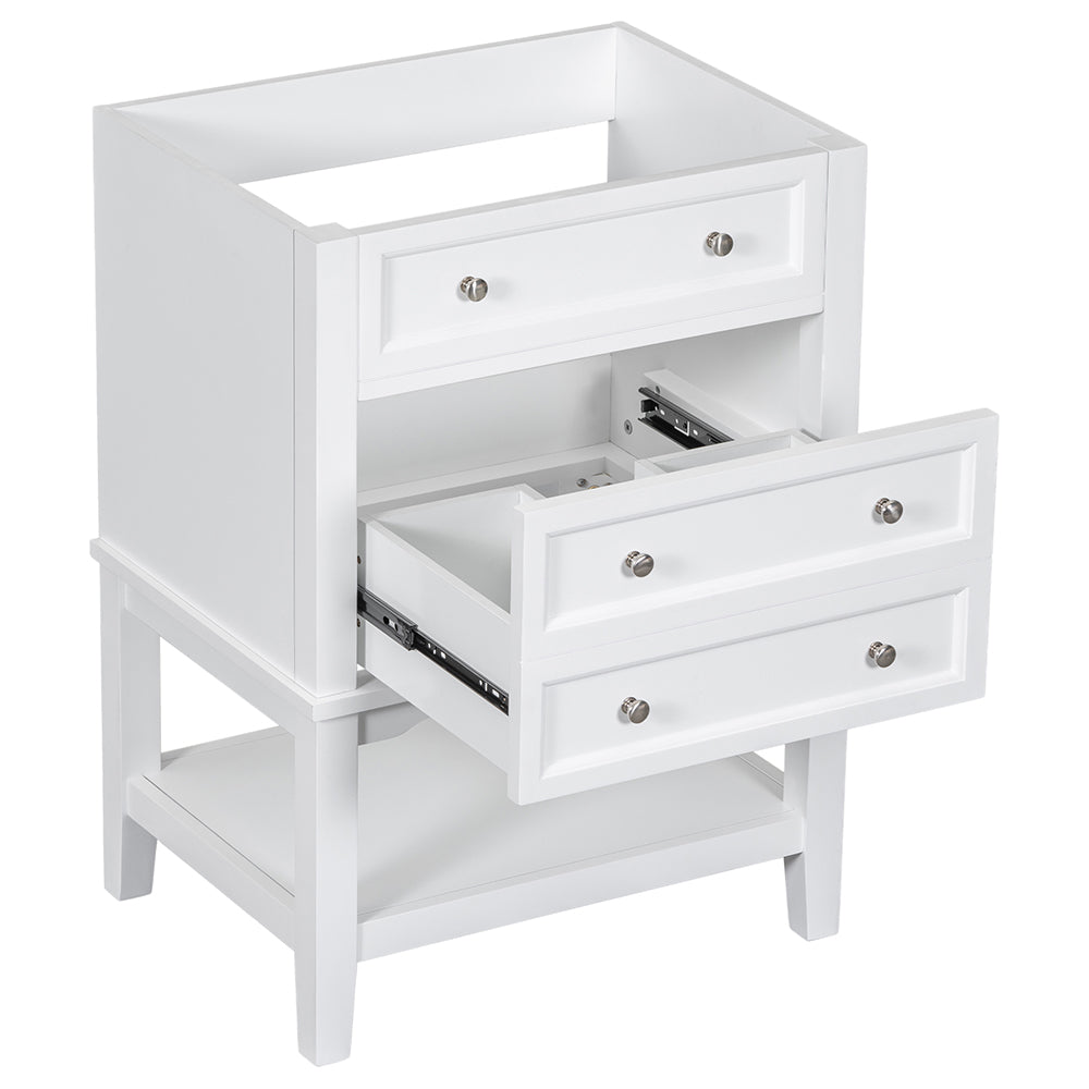 24 Inch Bathroom Vanity Base without Sink - White_1