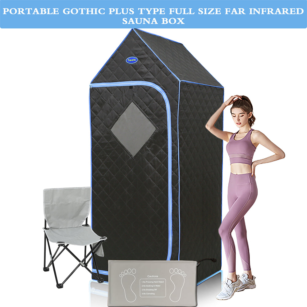 Portable Gothic Roof Full Size Far Infrared Sauna Tent - Spa and Therapy_4