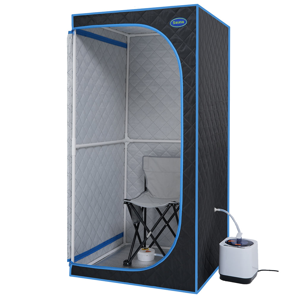 Portable Full Size Steam Sauna Tent - Black_7