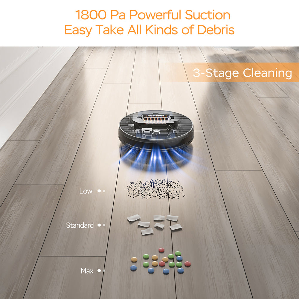 Geek G6 Smart Robot Vacuum: Ultra-Thin and App Control_6