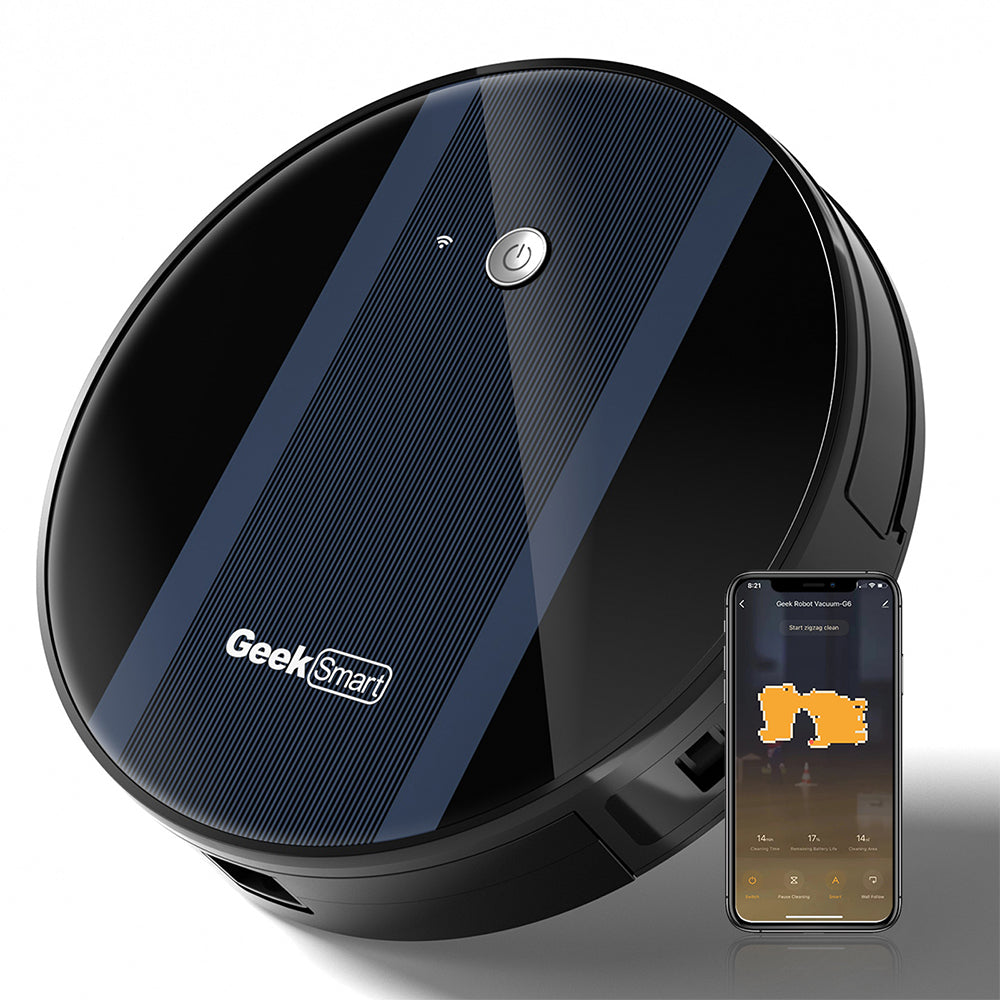 Geek G6 Smart Robot Vacuum: Ultra-Thin and App Control_1