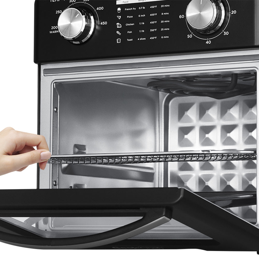10QT Geek Chef Air Fryer & Toaster Oven: Multi-Function, Black Stainless Steel_6