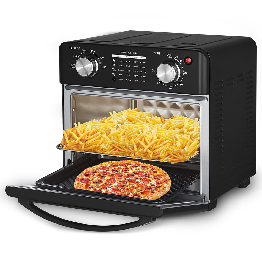10QT Geek Chef Air Fryer & Toaster Oven: Multi-Function, Black Stainless Steel_4