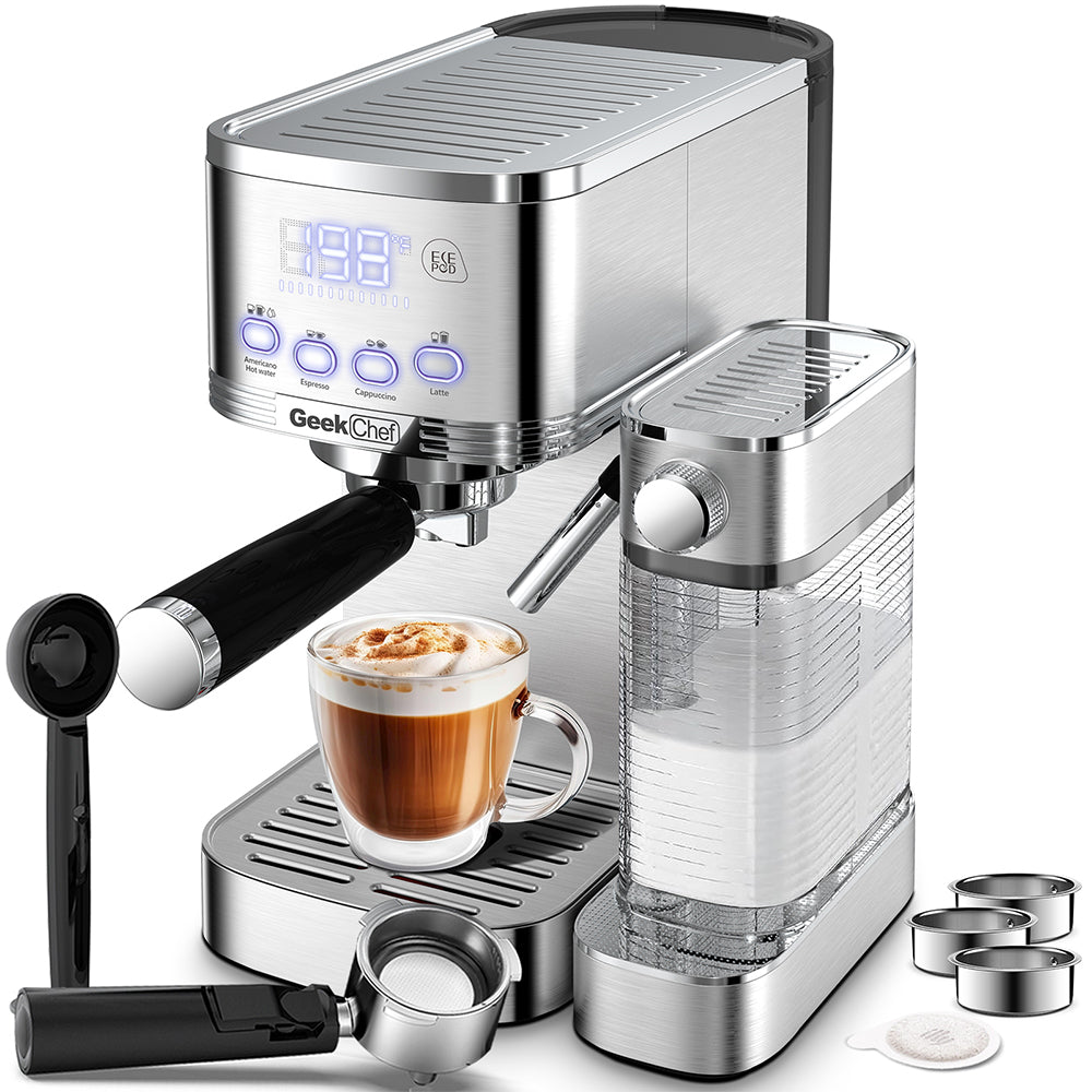 Geek Chef Espresso & Cappuccino Machine with Auto Milk Frothier_10