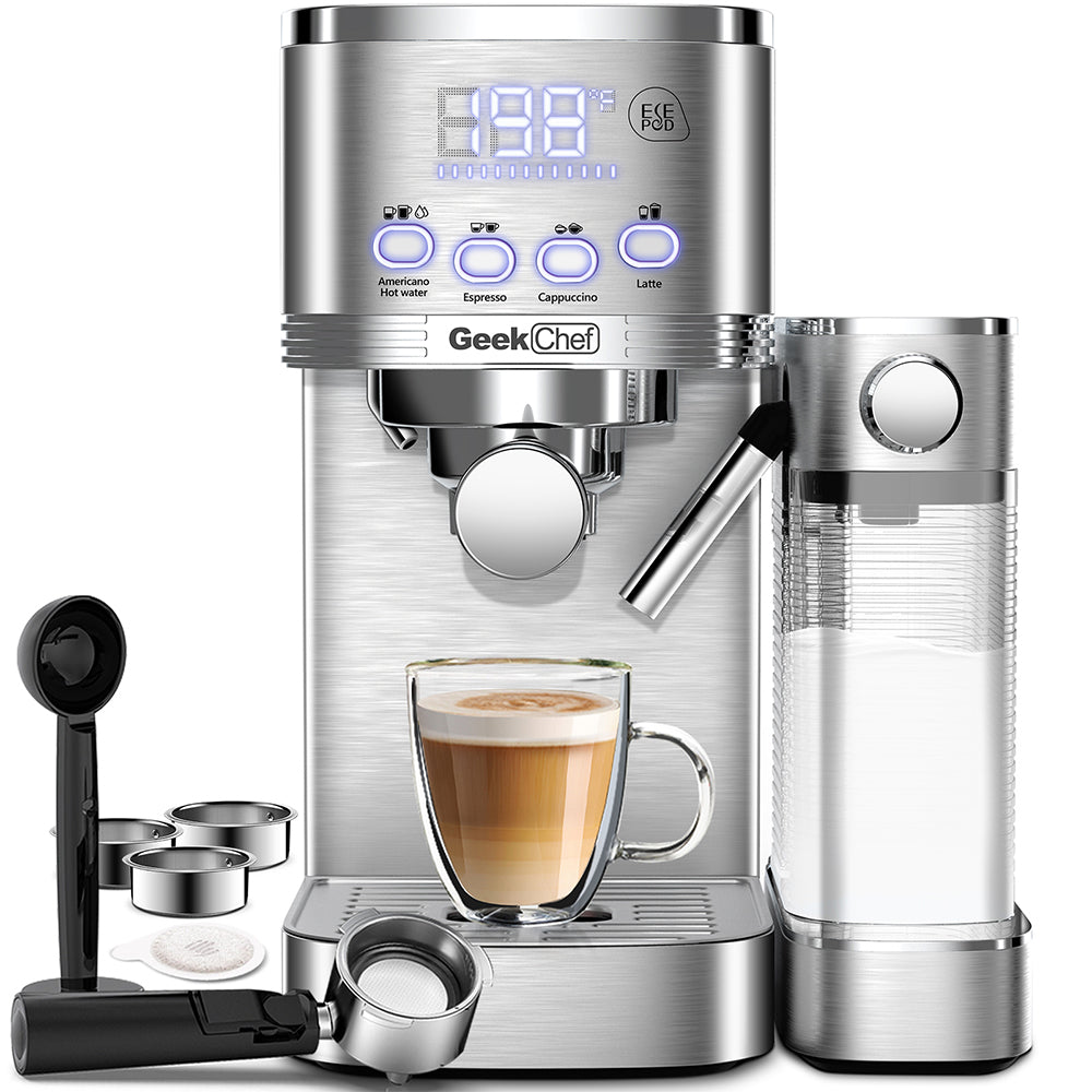 Geek Chef Espresso & Cappuccino Machine with Auto Milk Frothier_6