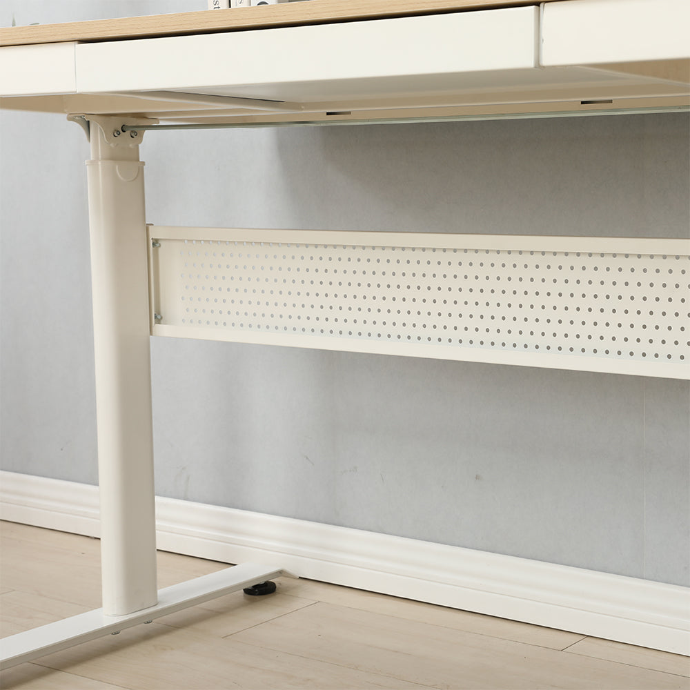 4x24 Inch Maple Standing Desk with Metal Drawer - Adjustable Height_8