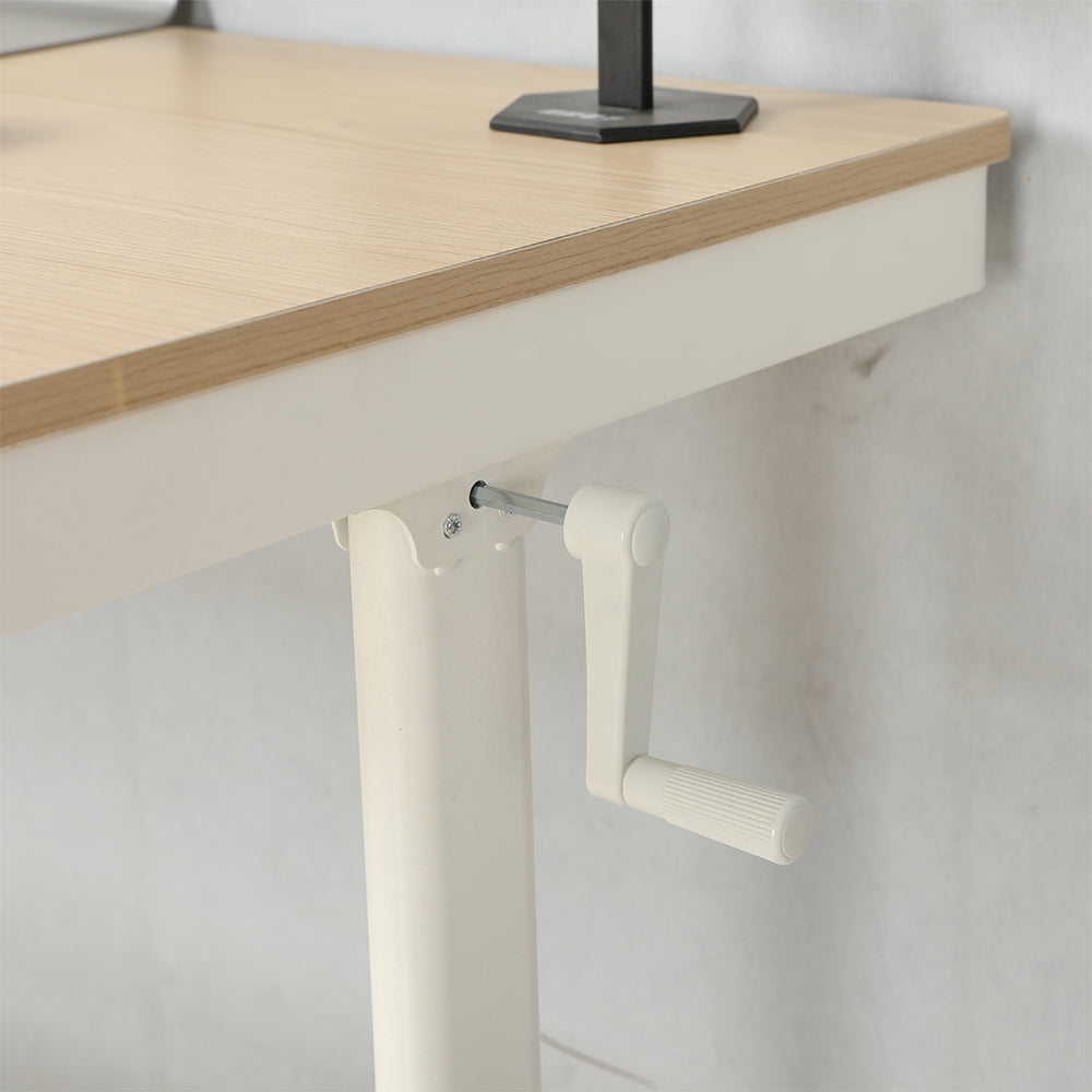 4x24 Inch Maple Standing Desk with Metal Drawer - Adjustable Height_2
